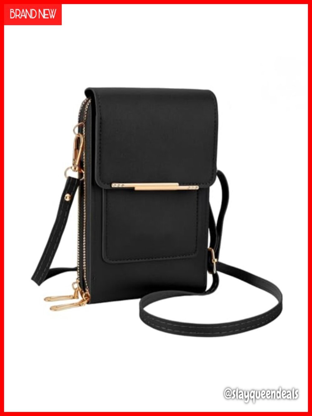 PU Leather RFID Crossbody Phone Bag Touch Screen Messenger Purse